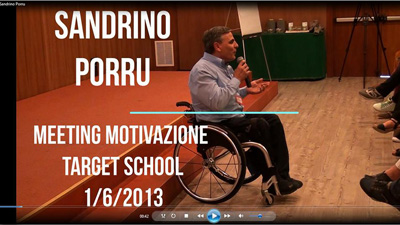 Sandrino Porru al Meeting di Motivazione Target School