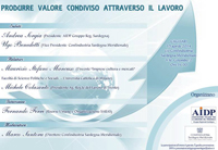 Cagliari 15-4-2014 PRODURRE VALORE CONDIVISO ATTRAVERSO IL LAVORO